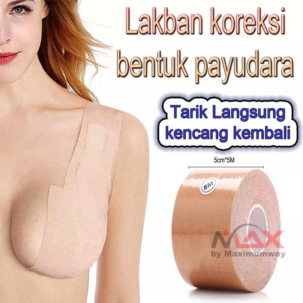 LAKBAN BH Wanita Bra koreksi bentuk payudara ukuran besar dan kecil tidak terlihat bisa untuk olahraga tidak terasa cepat praktis tidak mudah rusak kuat melekat tidak gatal bahan cotton kualitas bagus lentur melar elastis M S XL XXL XXXL tanpa busa