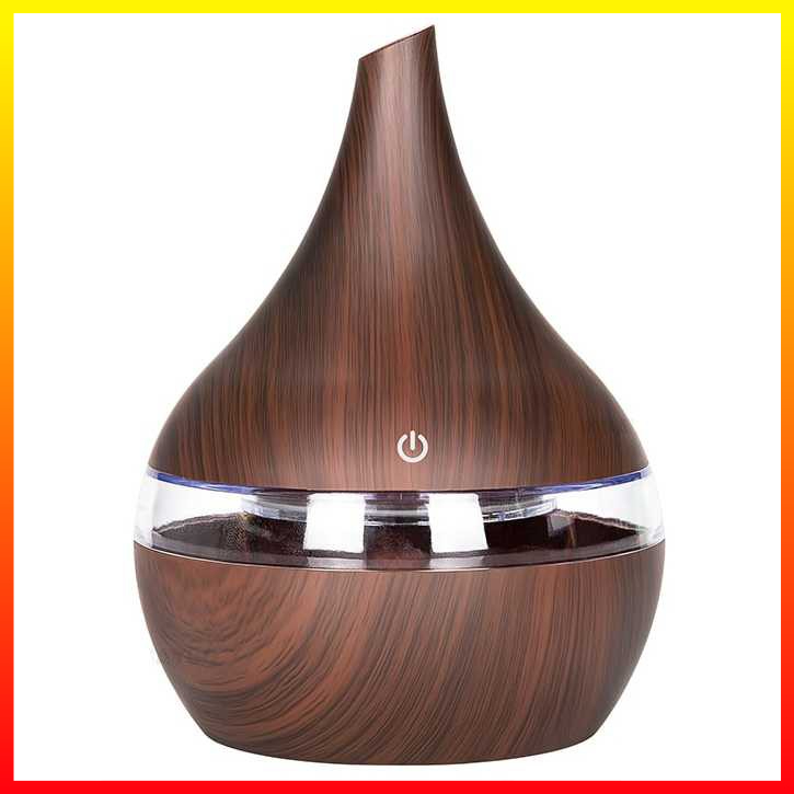 Alat Kelembaban Udara Air Humidifier Ultrasonic Wood Grain 300ml Taffware Humi K-H98 - 7RHZ5CBR