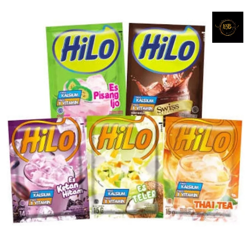 

KALSEL Hilo Sachet Premium Chocomalt Swiss Thai Tea Es Teler Ketan Hitam Pisang Ijo 15 Gr