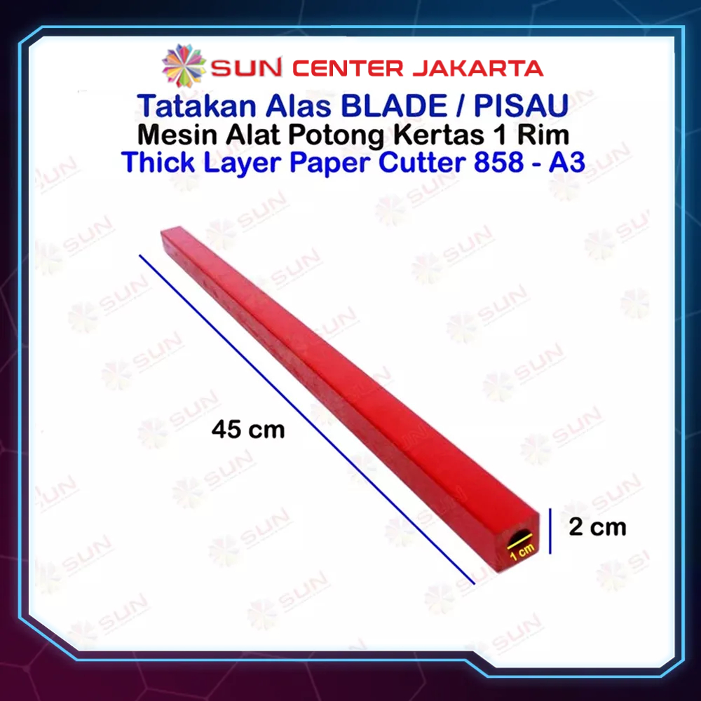 

Cutting Stick Tatakan Pisau Mesin Potong Kertas 1 rim 858 A3 , 868 A3 dan 858 / 868 A4