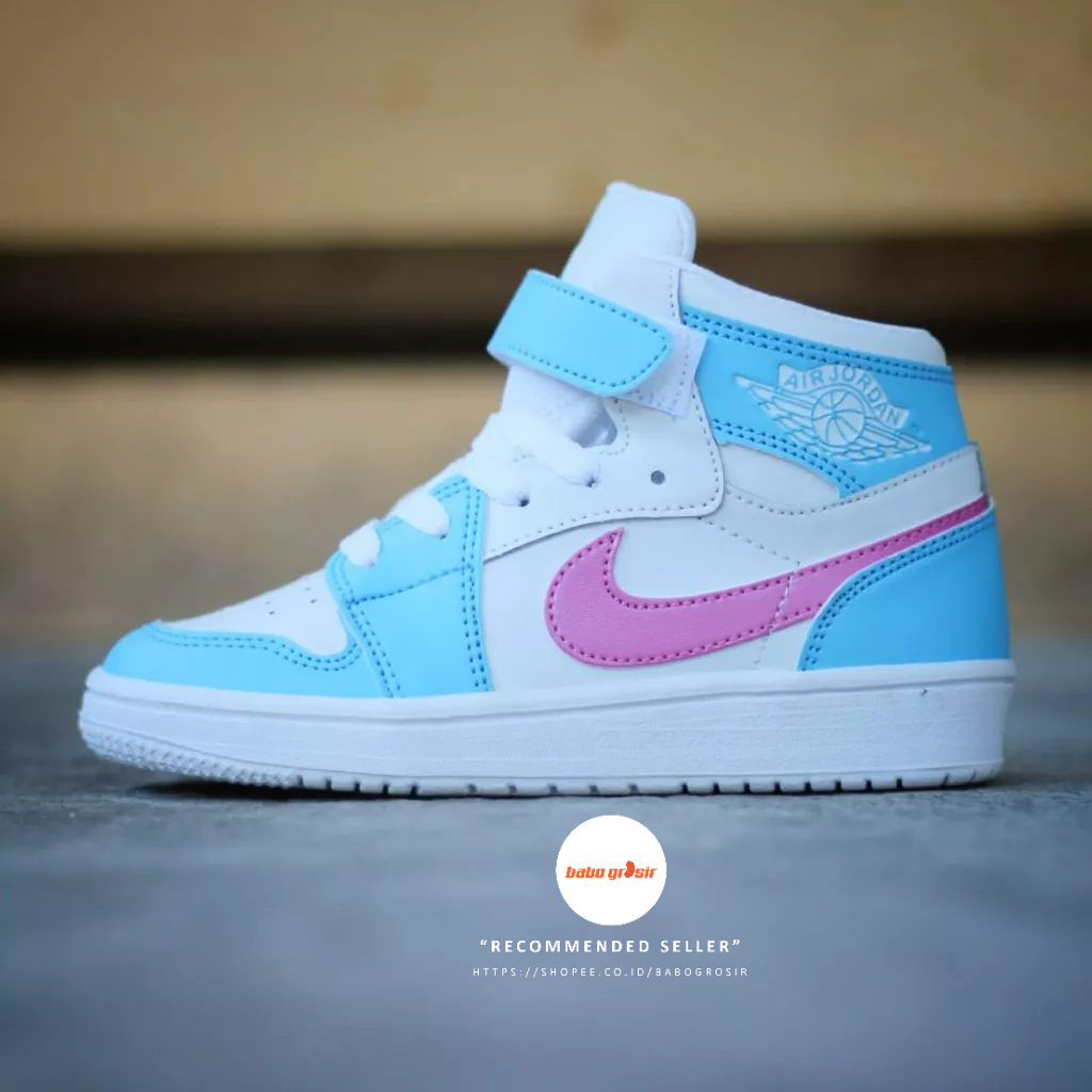 PROMO Sepatu Sneakers Anak | Nike Air Jordan Kids Navy White Red Premium, Tampilan Mewah, Harga Termurah