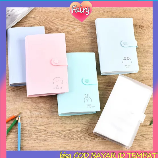 

COD✨240 album foto kartu nama kursi kartu nama buku tiket film kereta api buku penyimpanan folder 3 inci F