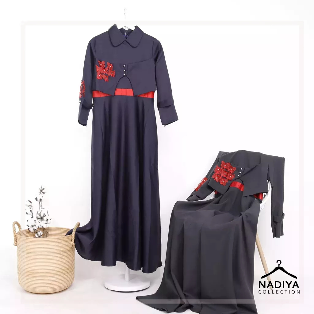 Hikmat Fashion Prive - Lina Abaya Azzahra - Dress Amour Premium by Nadiya