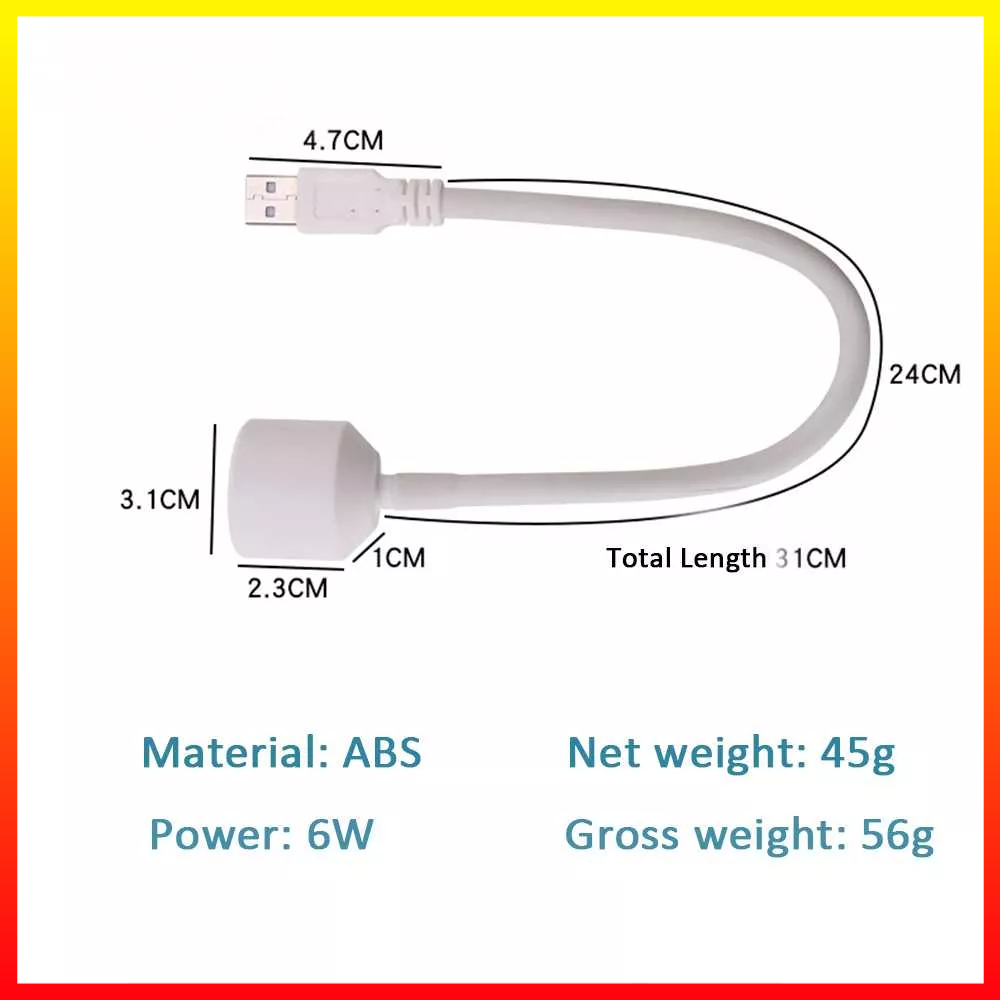 Lampu Pengering Kutek Kuku USB UV Led 6W Nail Mini Portable AVGAYA AV3 - 7CFL0BWH