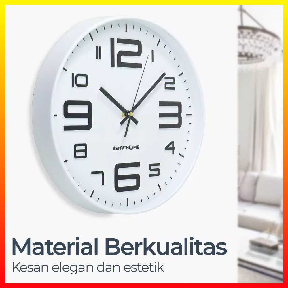 Jam Dinding Dekoratif Gaya Nordic Simple Dan Modern Klasik Murah Mewah Sederhana Untuk Kantor Hotel Ruang Tamu TaffHOME H6588 - OMHZYRBK