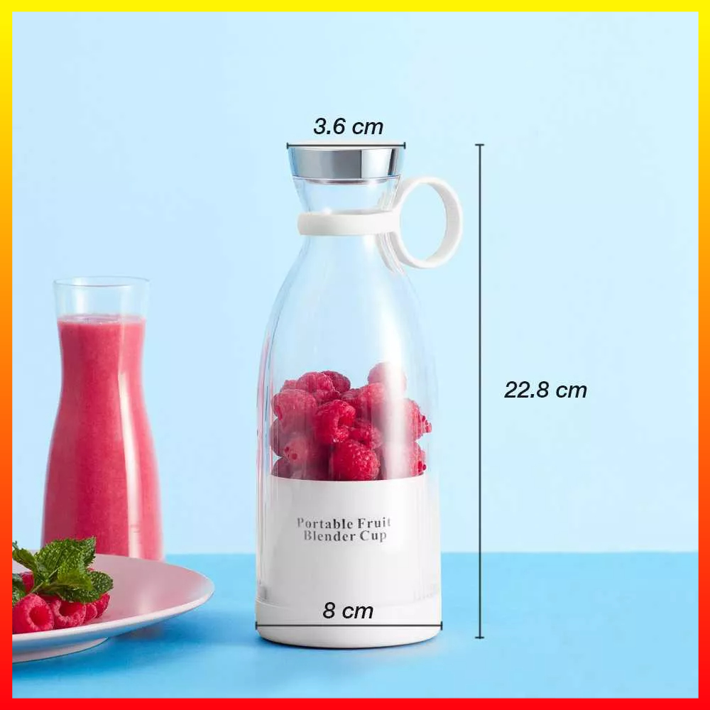 Blender Juicer Botol Mixer Buah Mini Portable Baterai Isi Ulang 1200mAh 350ml 45W AGNVKU WGX-A28 - 7CHA6WWH