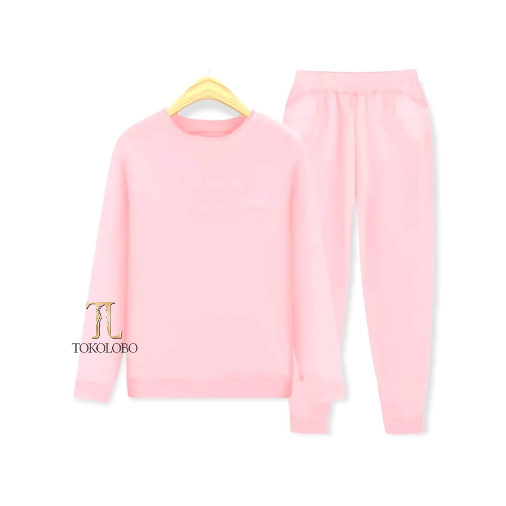 tokolobo set anak sweater polos unisex