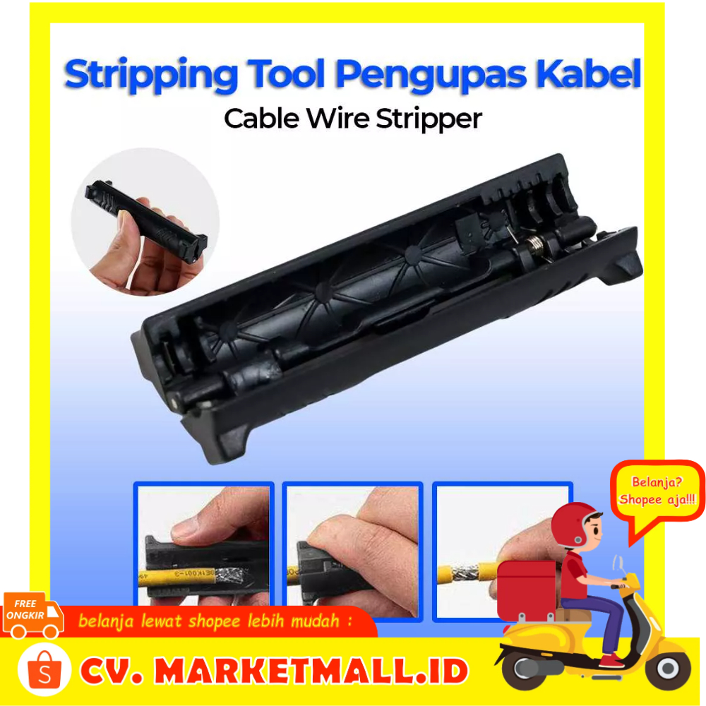 Stripping Tool Pengupas Kabel Pisau Tajam Cable Wire Stripper VAHIGCY - 7ROTCQBK