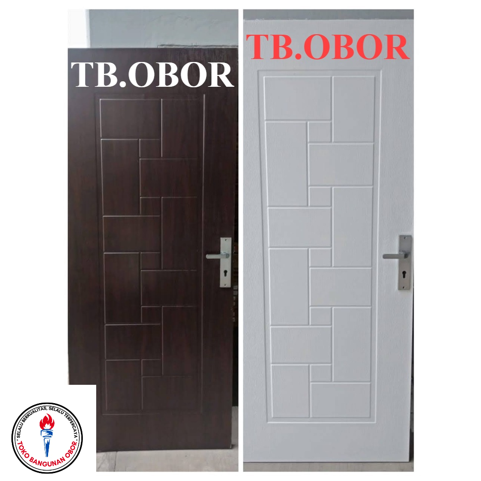 Pintu Kamar Tidur Utama Multifungsi Baja Kodai TX-07 Series Single Door Type Modern Minimalis Top St