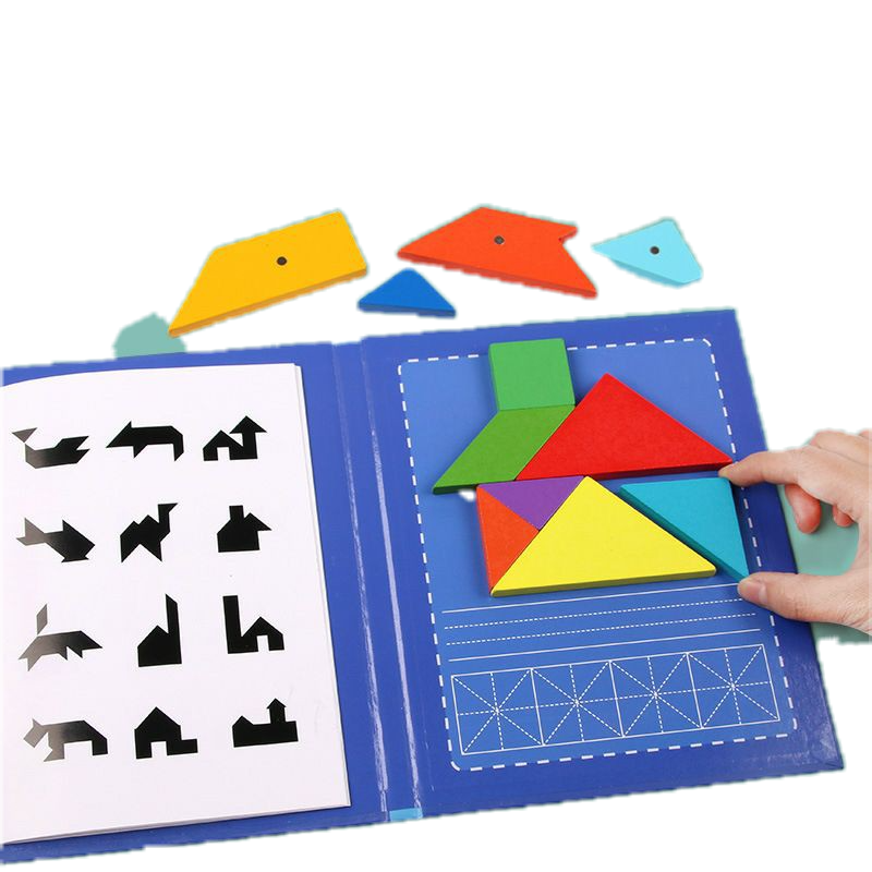 Mainan Edukasi Children Magnet Tangram / Puzzle Tangram Anak