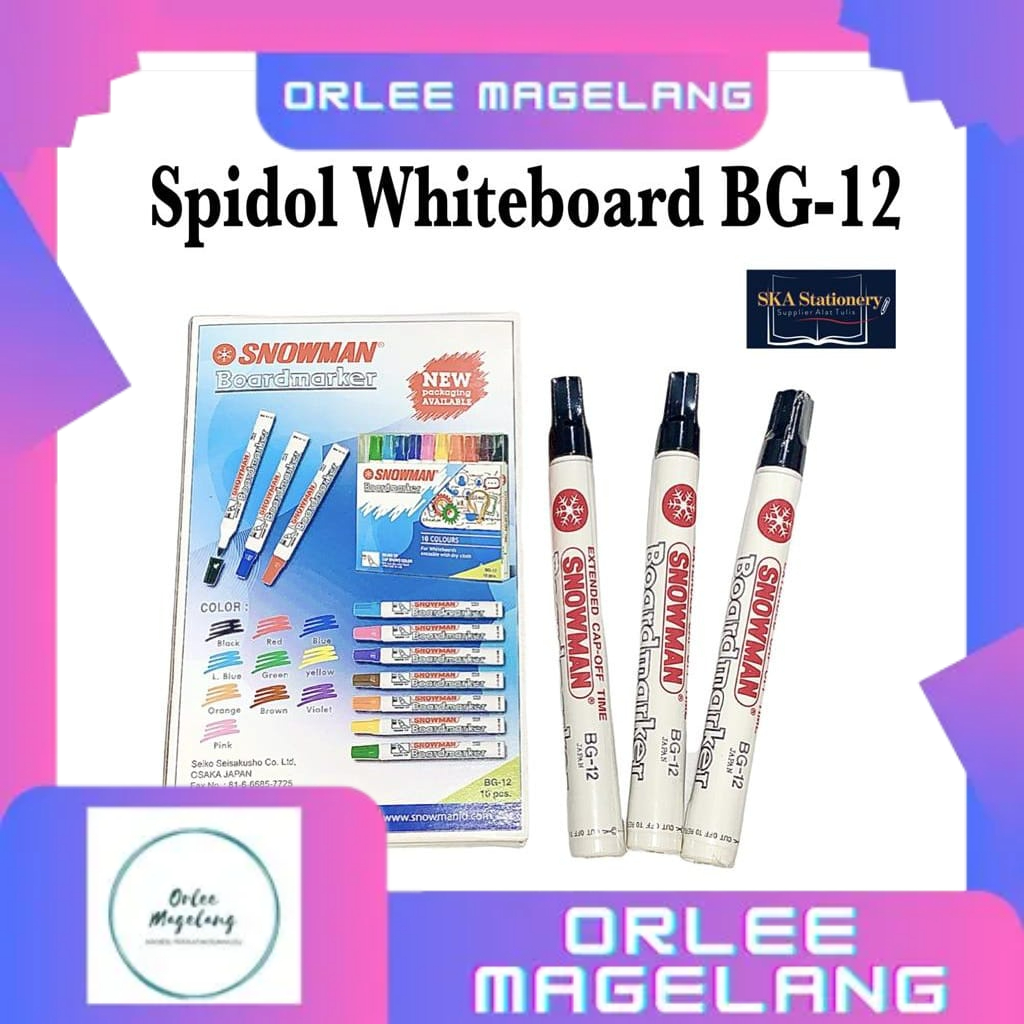 

Spidol Snowman Whiteboard BG-12_1 pcs