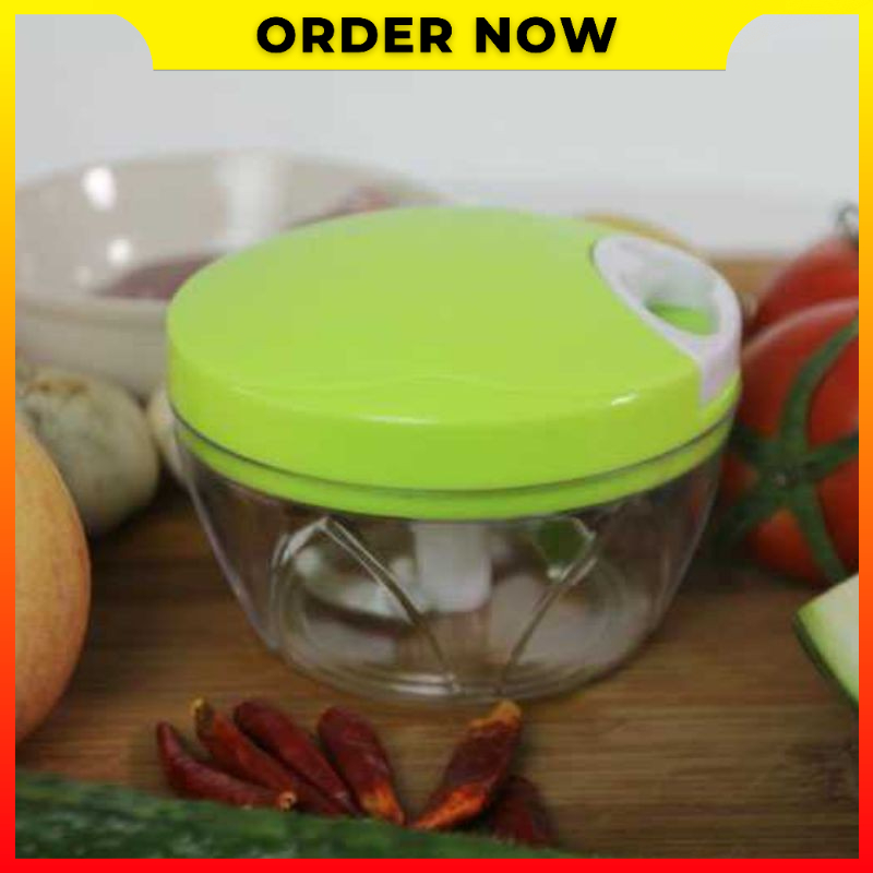 Mini Food Chopper Blender Tangan Manual Menarik Tali Pemotong Penghancur Daging Buah Sayuran Juxin JX588 - OMHZP9GR