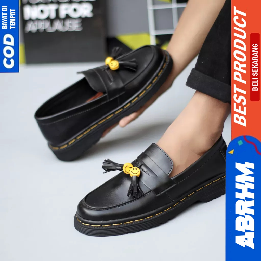 ABRHM Sepatu Loafers Penny Docmart Casual Kerja Pria