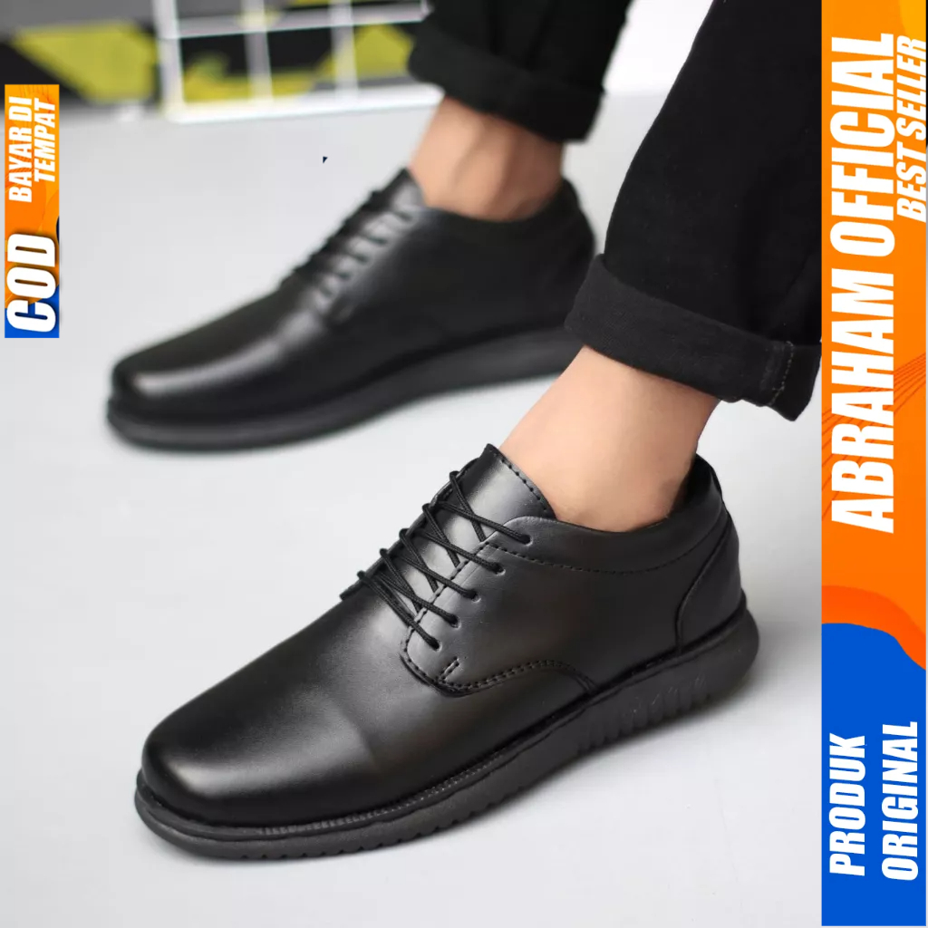 Sepatu Casual Oxford Formal Hitam Kerja Pantofel Pria