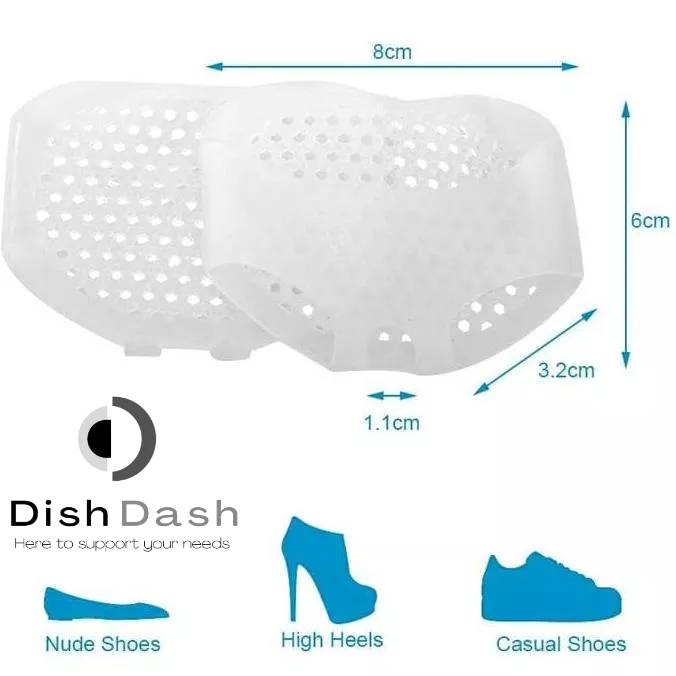 [BAYAR DI TEMPAT] 1 Pasang Alas Insoles Silikon Metatarsal Anti Kaki Depan Pegal / Bantalan Kaki Cushion Silicone Insole