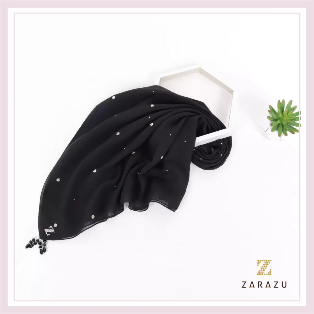 SARAH Scarves - Kanaya Syari Today Scarf Paris Japan Crystal Premium by Zarazu