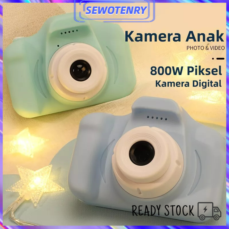 【COD】Kamera Anak Digital / Kamera Kids Mini Action Anak / Camera Digital Mini Kids USB 2.0 IPS 800W piksel