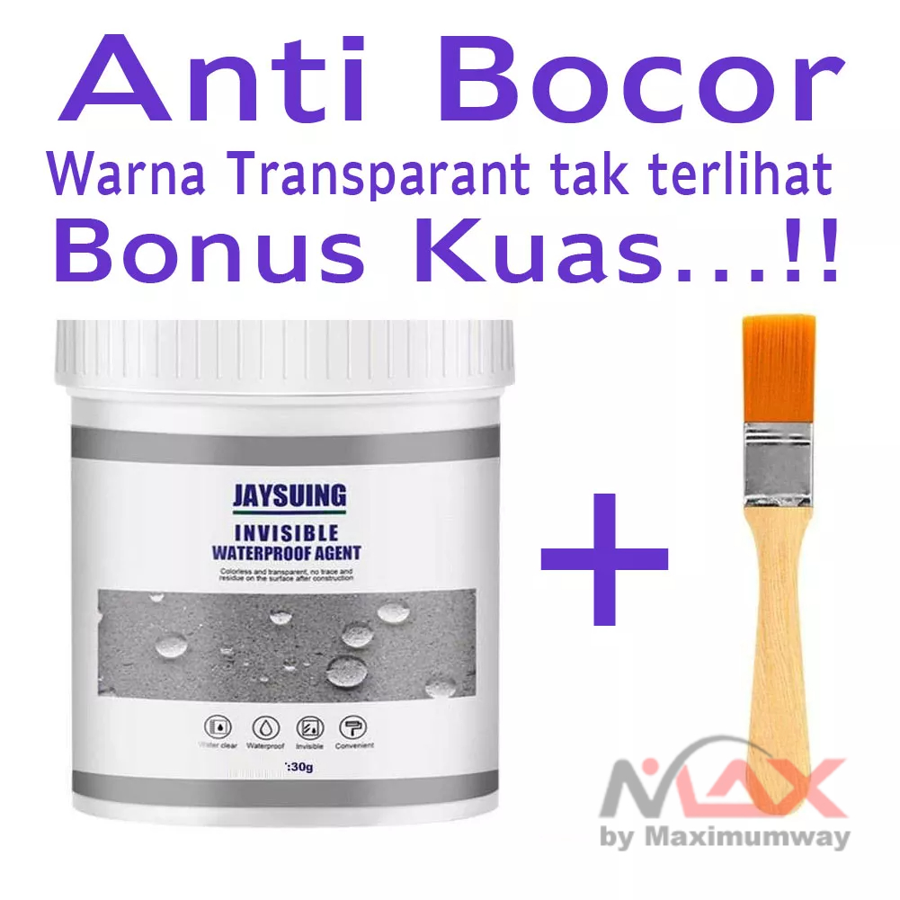 JAYSUING Cat Anti Bocor Anti Rembes (Bonus Kuas) Lem Anti Air sealant Dak Beton Peralon Pipa