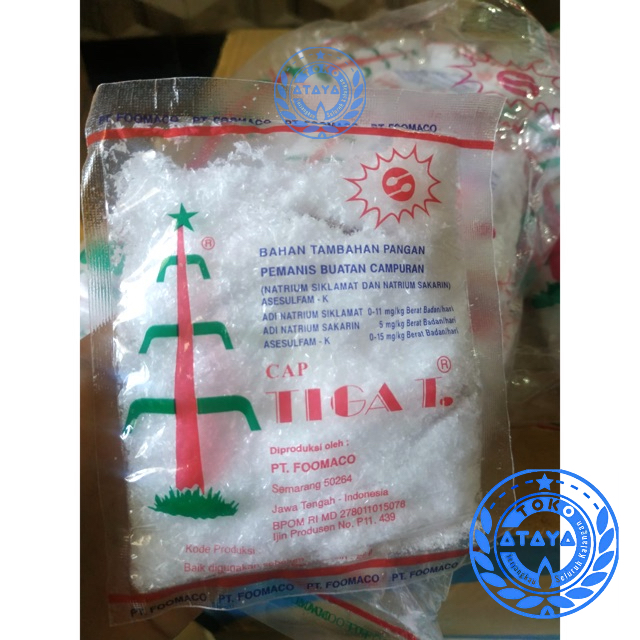 

IV Pemanis buatan ORIGINAL cap Tiga T 25gram / Tiga Tebu / Natrium Siklamat / Sakarin