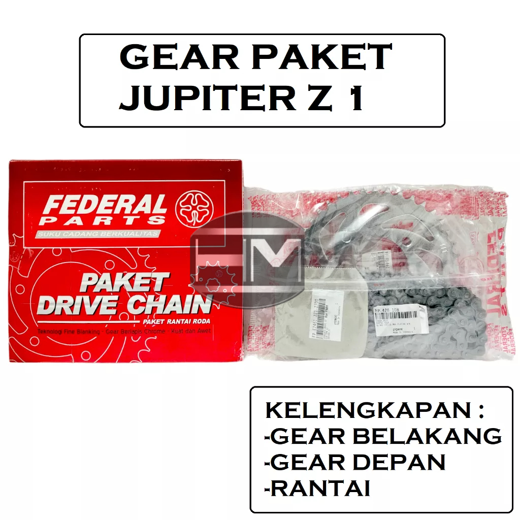GEAR PAKET GEAR SET JUPITER Z1 FEDERAL