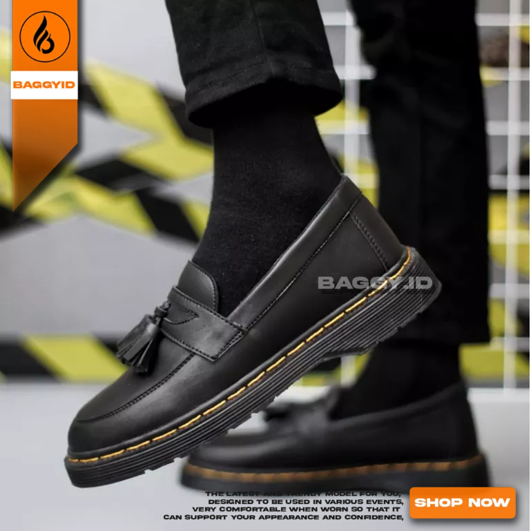 BAGGY - Koa Sepatu Docmart Loafers Pantofel Formal Kerja Pria