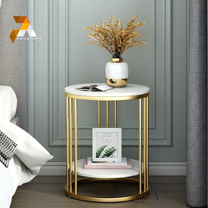 MEJA MARMER BULAT SIDE TABLE MARBLE COFFEE TABLE MARBLE ROUND TABLE MARBLE GOLD