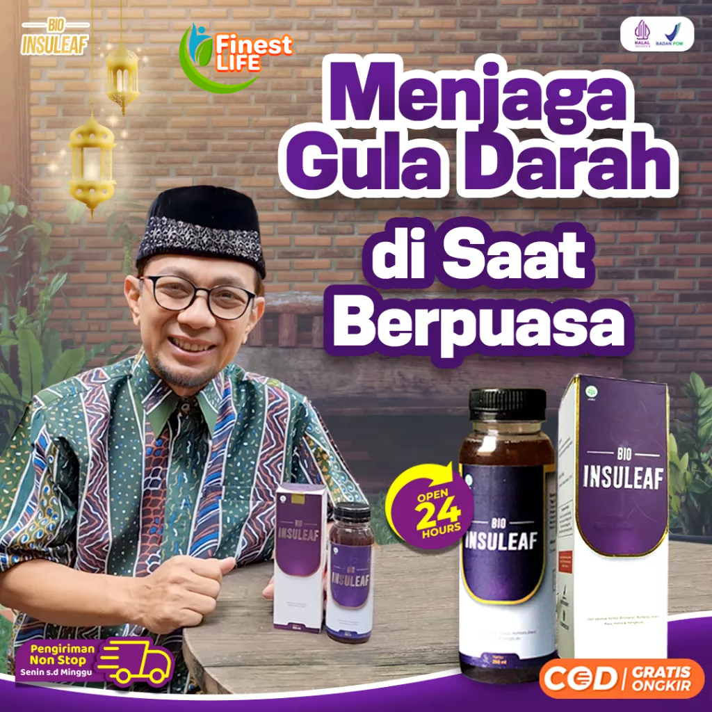 Bio Insuleaf - Solusi Atasi Kencing Manis, Diabetes Melitus, Cegah Gagal Ginjal Gula Darah Tinggi Kurangi Kadar Glukosa Atasi Kolesterol Kerusakan Jantung Hati Ekstak Mengkudu Brotowali  Mahkota Dewa Kunyit Obat Jamu Tropicana insulif Insulin [Cod]