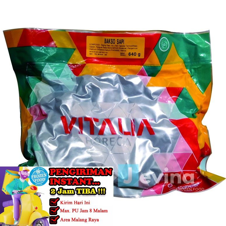 

Vitalia Bakso Bakar Besar 640g Isi 50