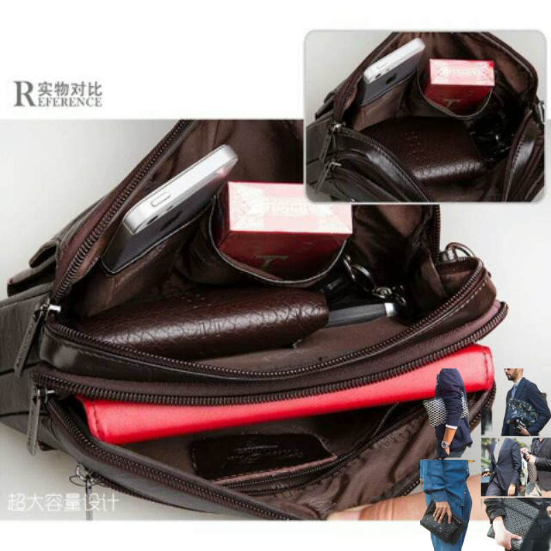 Clutch Handbag Kulit Asli 100 Persn Tas Tangan