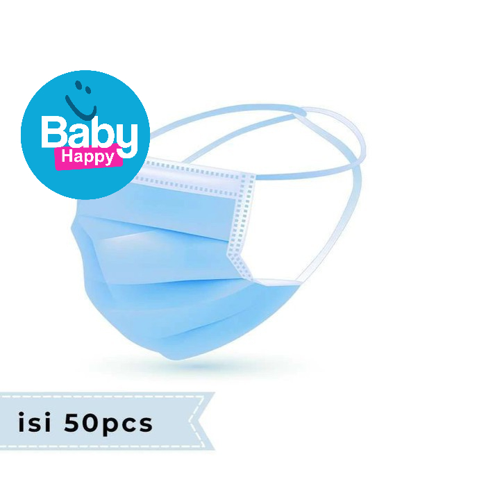 Masker Headloop Hijab 3 Ply 3Ply Face Mask anti Virus 1 box isi 50 Pcs Orlee Kemenkes Masker Hijab M