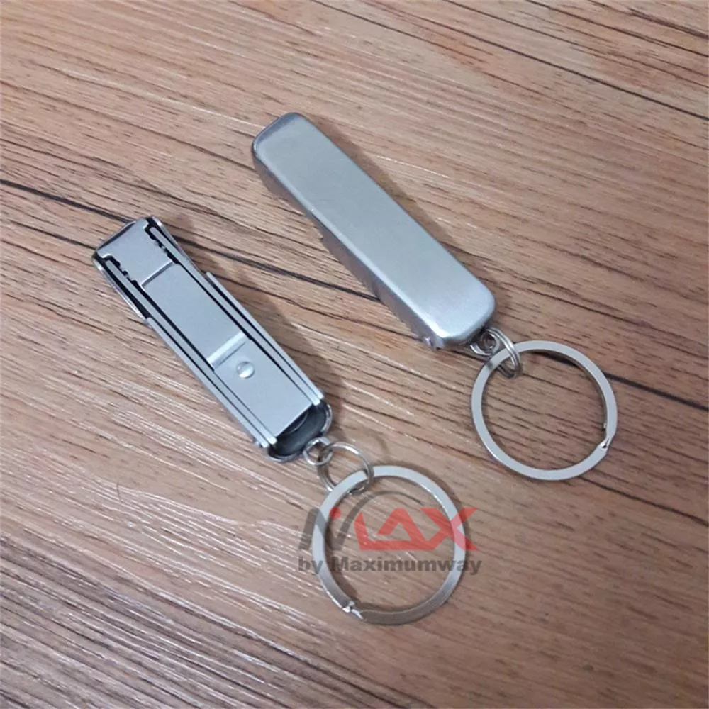 Gunting Kuku Super Kuat Beli sekali untuk selamanya model gantungan kunci Gunting Kuku Extra Strong Nail Clipper Stainless Steel Foldable 0.5cm Ultra-thin Portable Stainless Steel Nail Toe Cutter Trimmer Scissor Manicure Pedicure Tool Fingernail Clipper