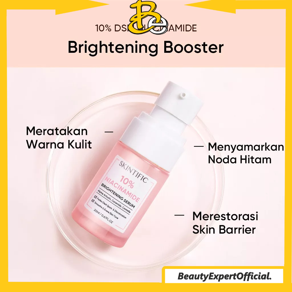 ⭐️ Beauty Expert ⭐️SKINTIFIC  10% Niacinamide Brightening Serum 20Ml Serum Mencerahkan