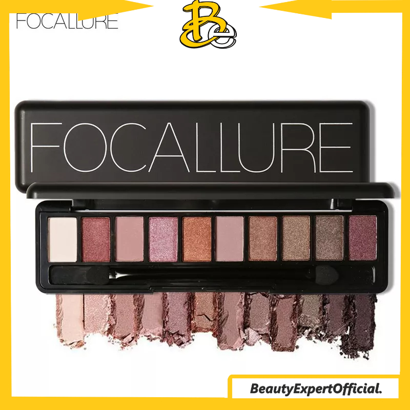 ⭐️ Beauty Expert ⭐️ FOCALLURE 10 Warna Eyeshadow Palette Nude Edition with Brush