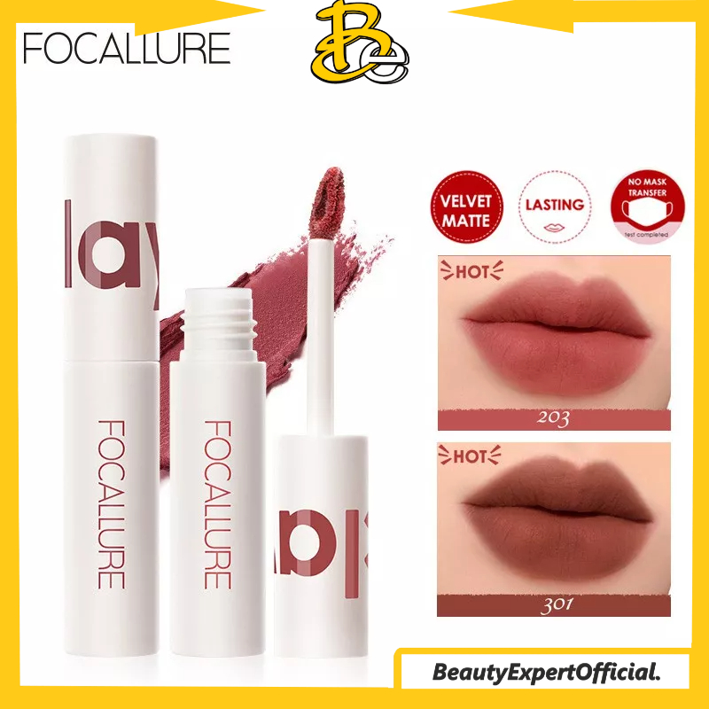 ⭐️ Beauty Expert ⭐️ FOCALLURE New Lipstik Cream Velvet - Mist Matte Lip Clay - MakeUp Kosmetik JasmineMeetsRose FA179