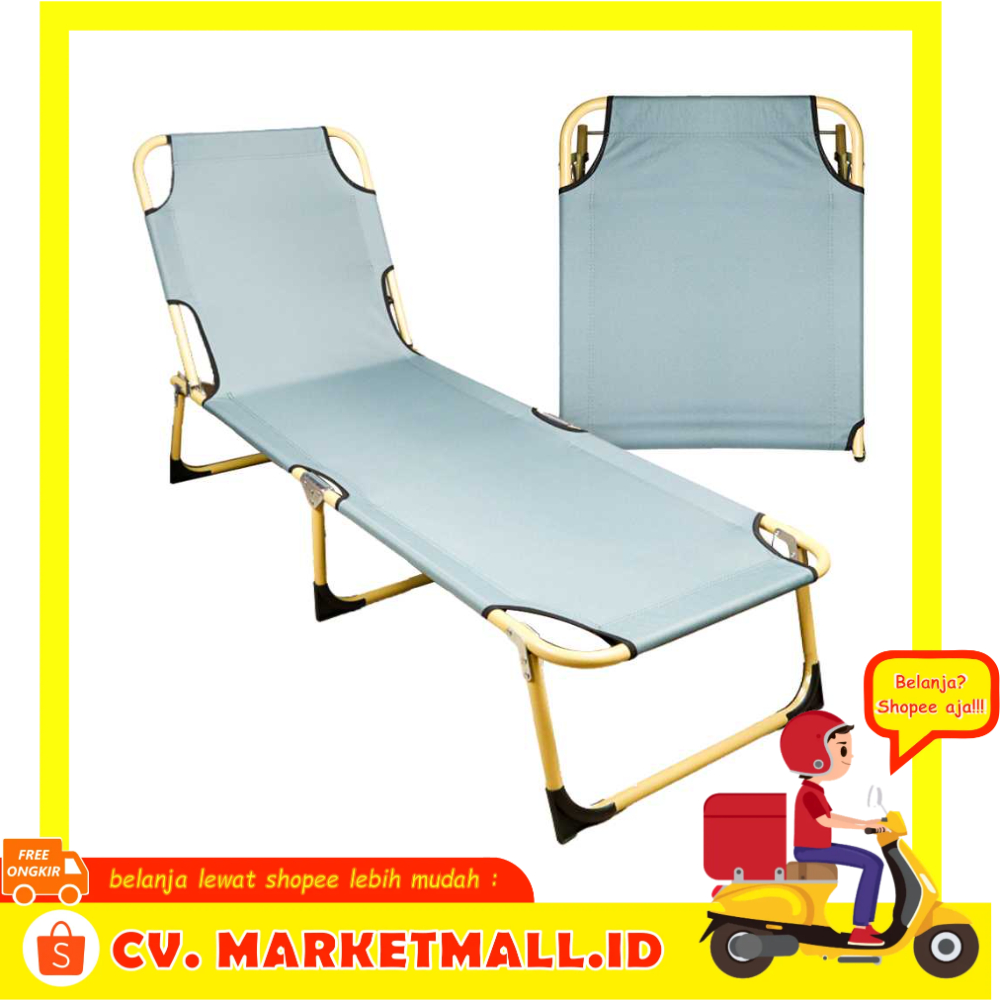 Kasur Lipat Portable Folding Escort Bed Aluminium Frame Kuat &amp; Nyaman Saintbo - 7RHAOWGY