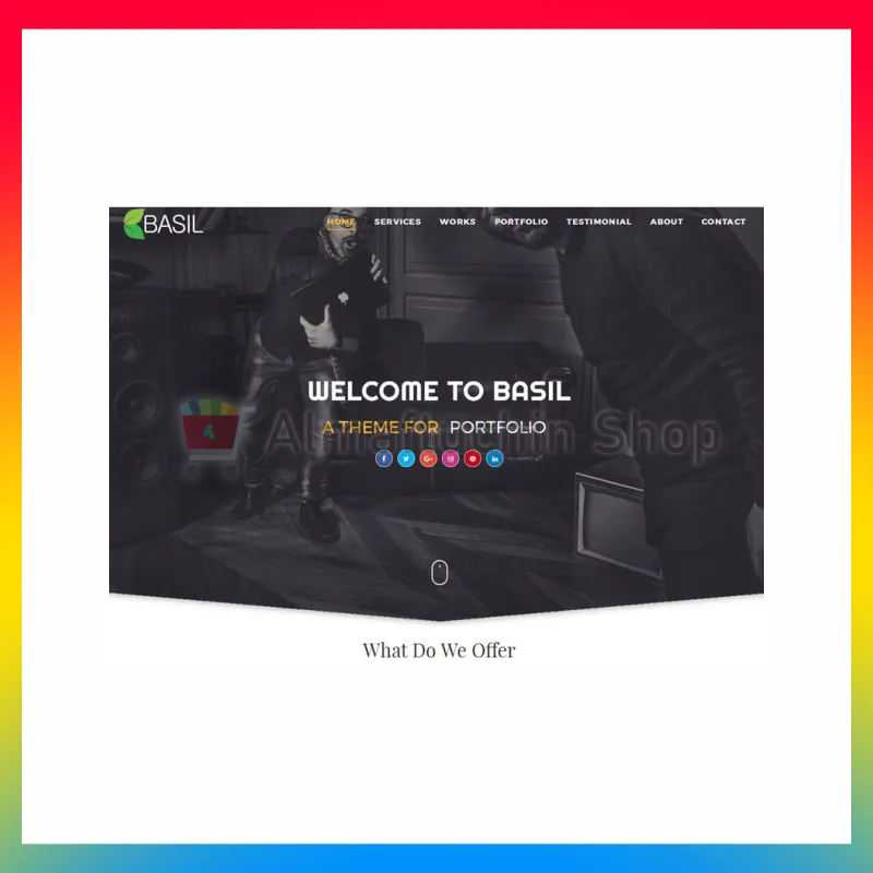 Blogger Template Basil Premium