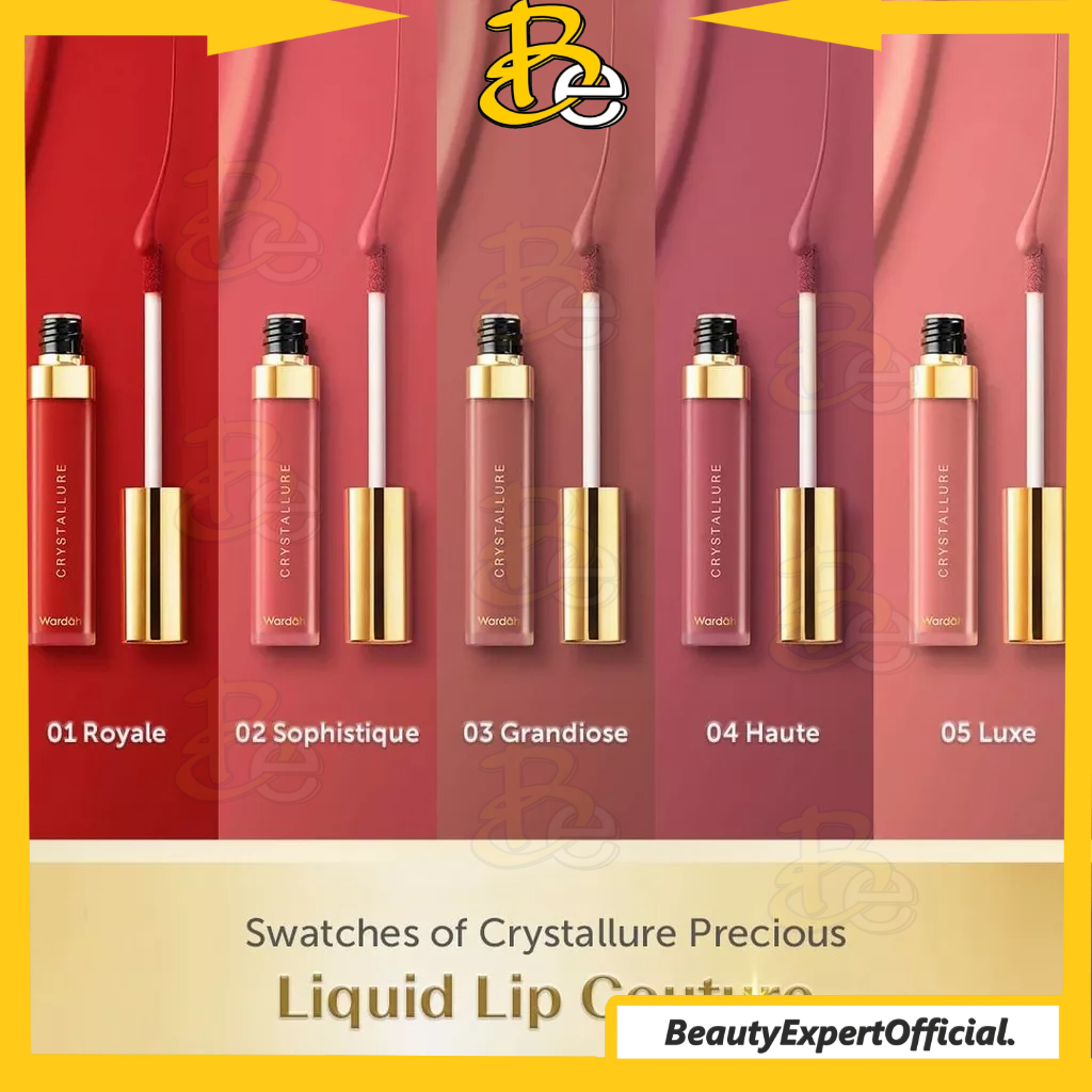 ⭐️ Beauty Expert ⭐️ Crystallure Precious Liquid Lip Couture 6.5 g - Wardah Crystallure Lip Cream (Hasil glossy dan melembabkan bibir)