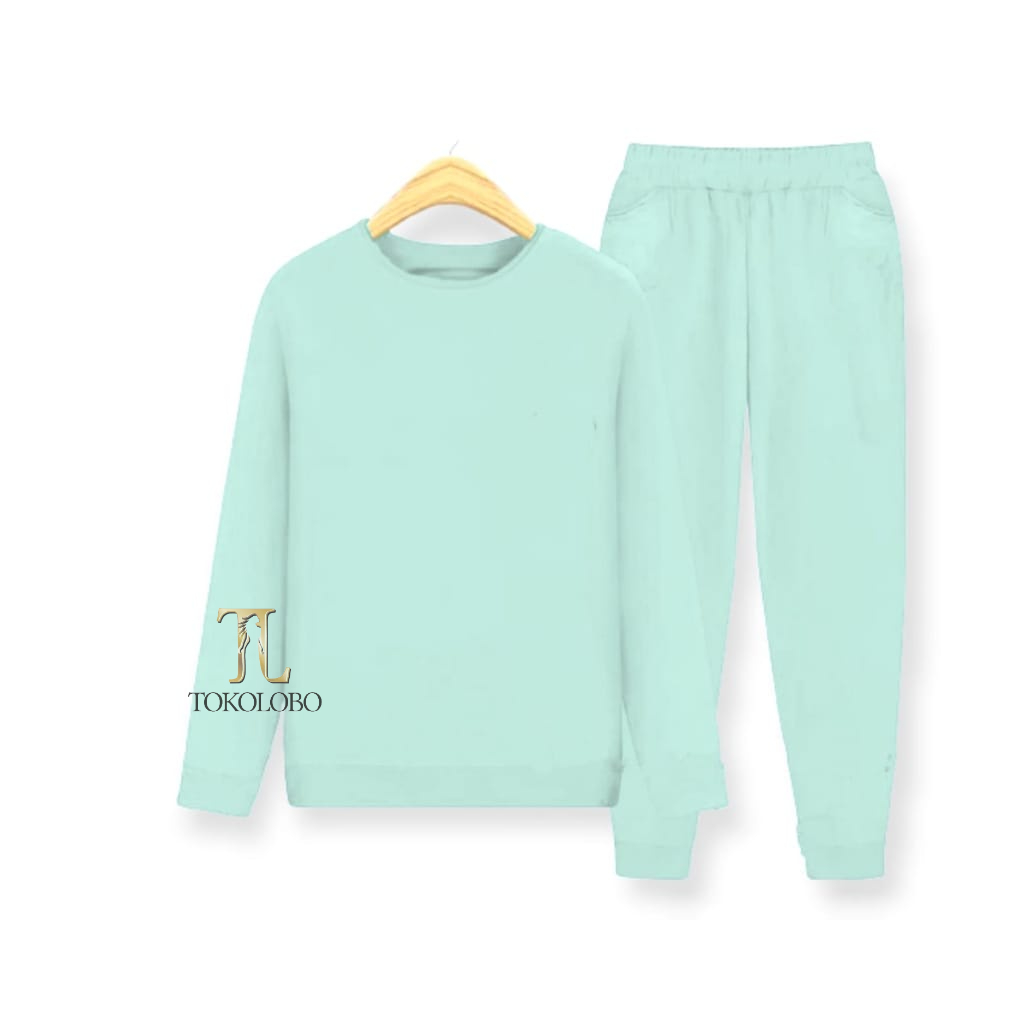 tokolobo set anak sweater polos unisex