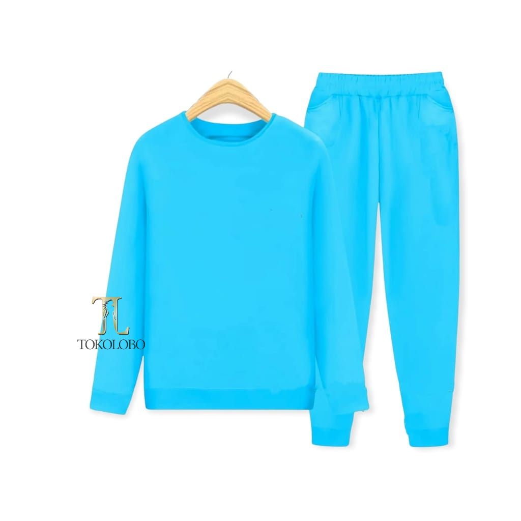 tokolobo set anak sweater polos unisex