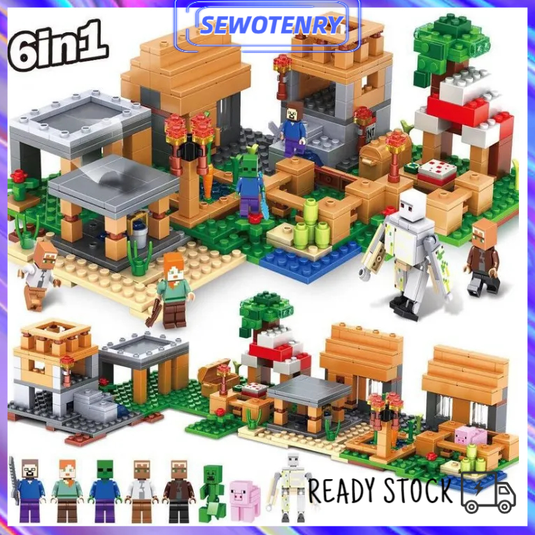 【COD】Edukasi Mainan Block My World Mainan Anak Brick Mainan Anak Laki Laki Minicraft Brick