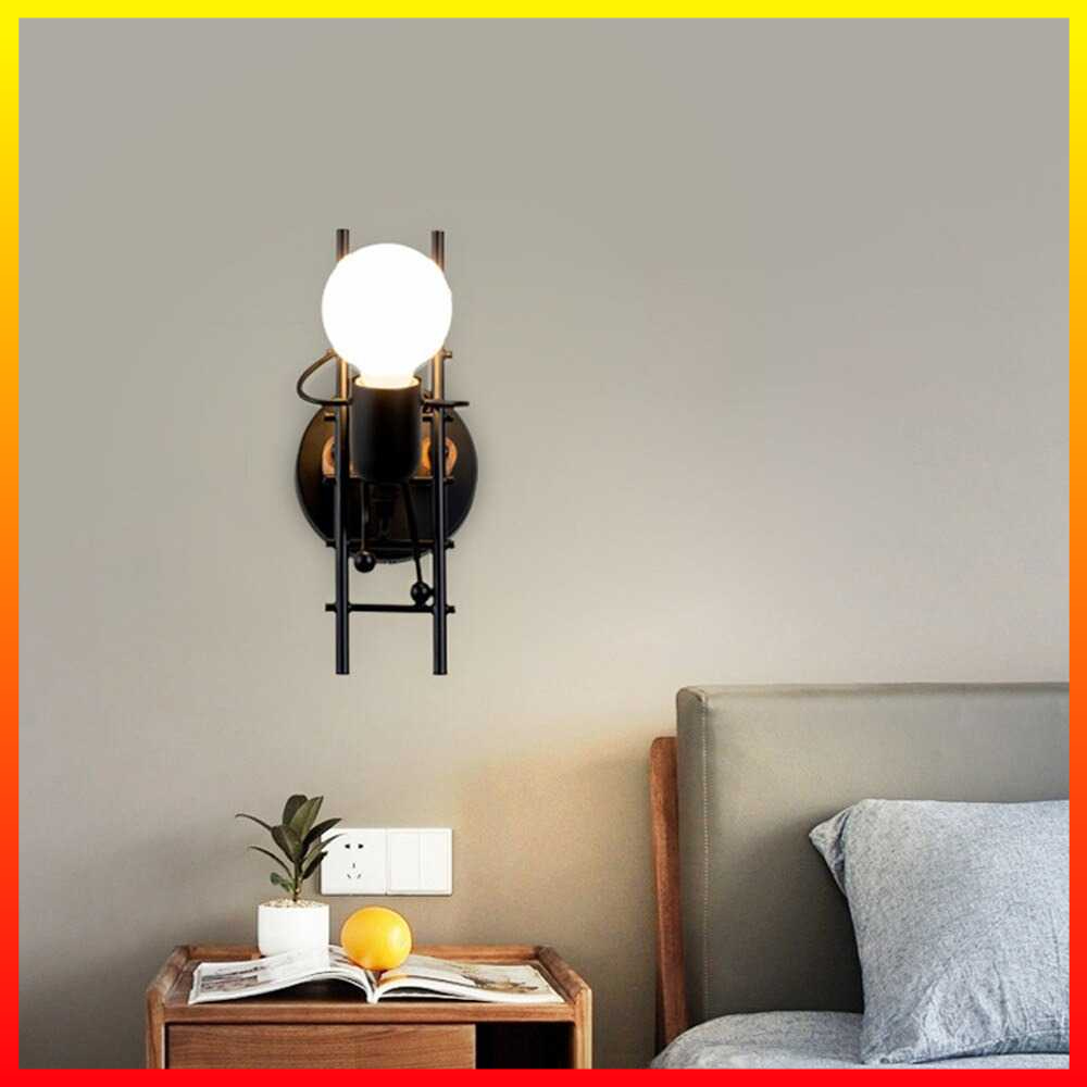 Lampu LED Dinding Kamar Belajar Dekorasi Rumah Minimalis Set Baut Fischer Bracket Warm White 3000K E27 Winlams - 7RLL9XBK