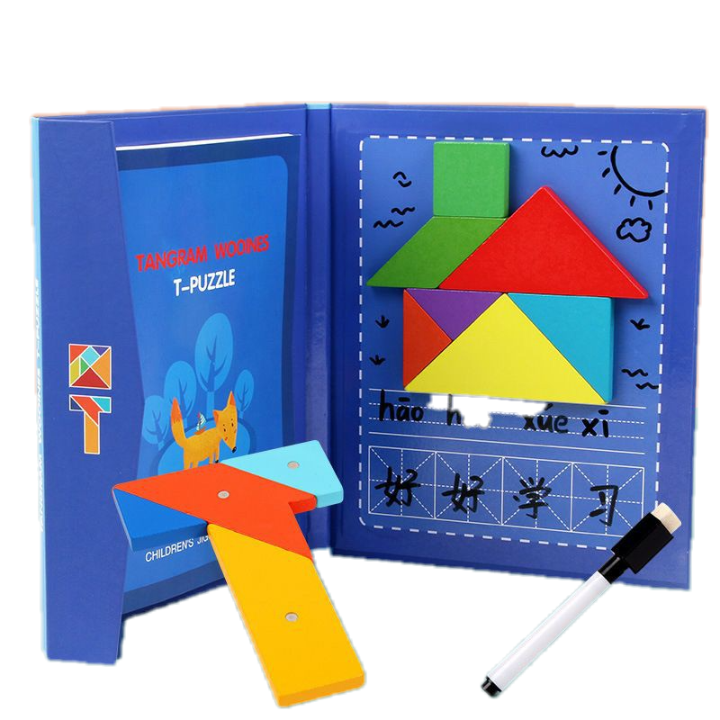 Mainan Edukasi Children Magnet Tangram / Puzzle Tangram Anak