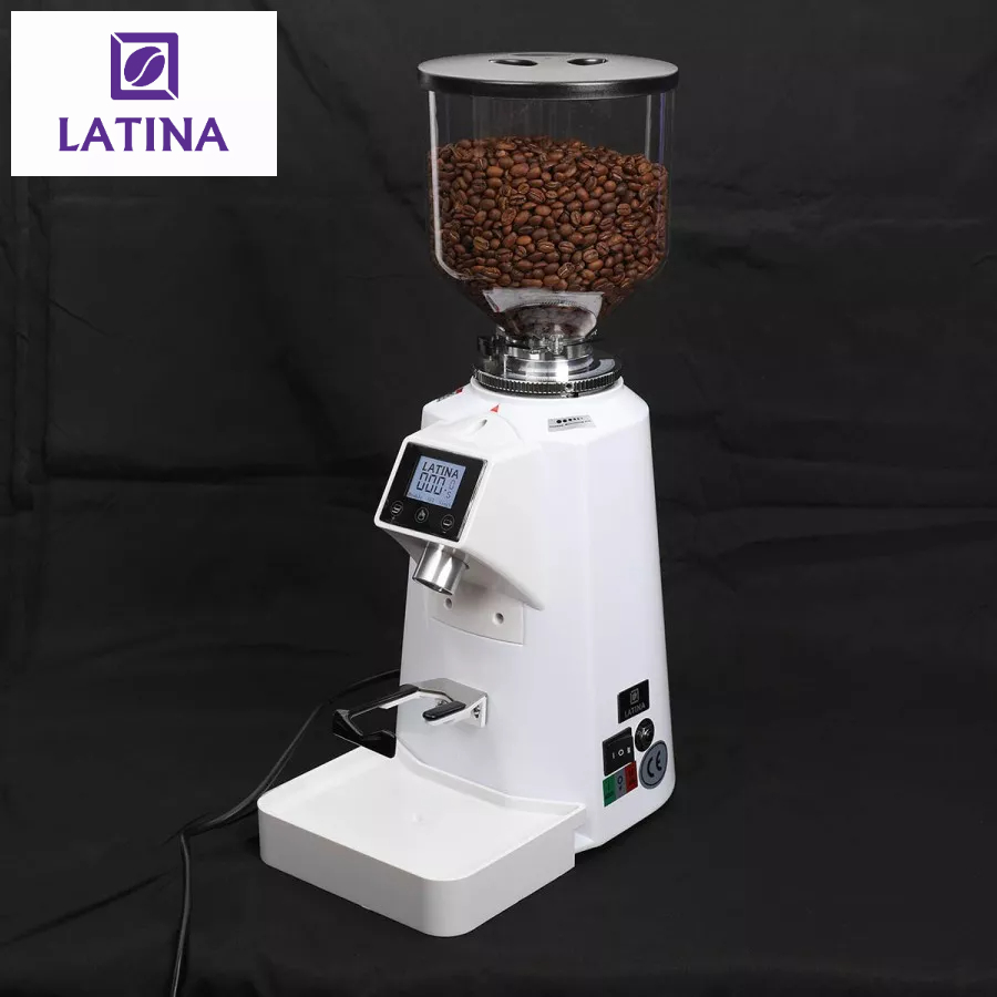 Coffee Grinder Espresso Original 100% Latina Dracos2 DX64E Electronic Dosing LED Gilingan Kopi + Bon