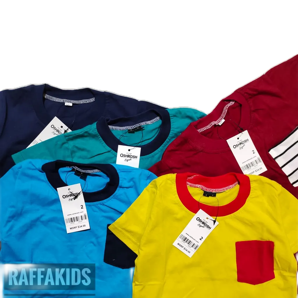 Kaos Pocket Tee Anak Laki Laki Bahan Cotton Combed 24s 28s / Baju Kaos Branded Saku Anak Perempuan Unisex Usia 12345678 Tahun