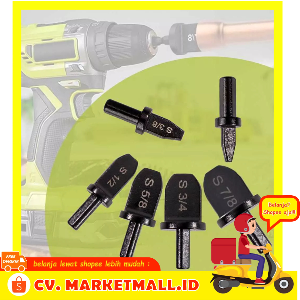 6 PCS Mata Bor Alat Swaging Imperial Tube Pipe Expander Dukungan untuk Air Conditioner Flaring Reamer MILKIWA MW02 - 7CHZDABK