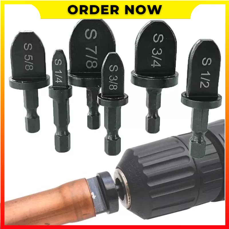 6 PCS Mata Bor Alat Swaging Imperial Tube Pipe Expander Dukungan untuk Air Conditioner Flaring Reamer MILKIWA MW02 - 7CHZDABK