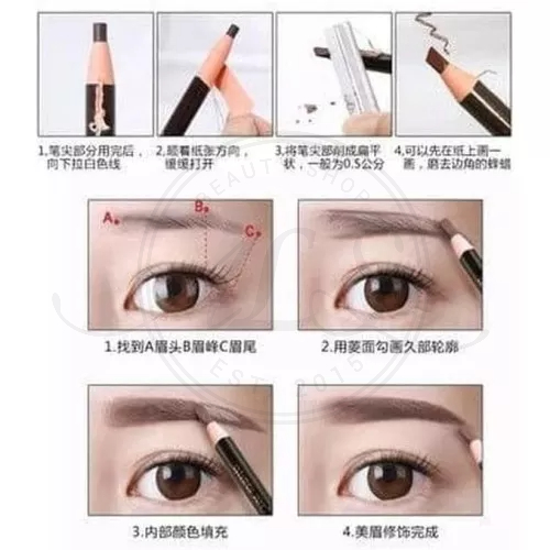 Pensil alis pola design eyebrow per biji