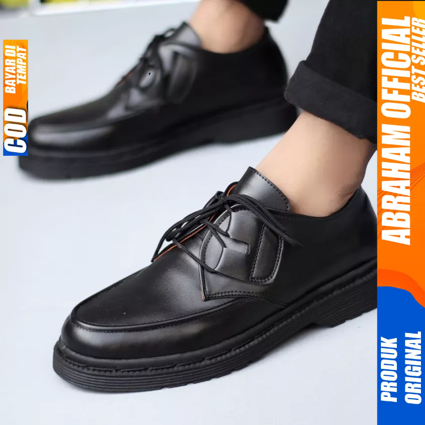 Sepatu Pantofel Formal Docmart Oxford Hitam Kerja Pria
