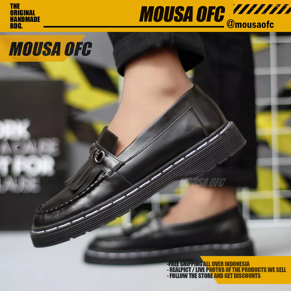 Sepatu Docmart Pantofel Formal Kerja Hitam Pria