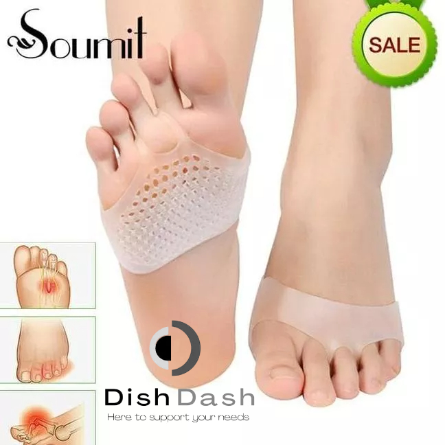 [BAYAR DI TEMPAT] 1 Pasang Alas Insoles Silikon Metatarsal Anti Kaki Depan Pegal / Bantalan Kaki Cushion Silicone Insole